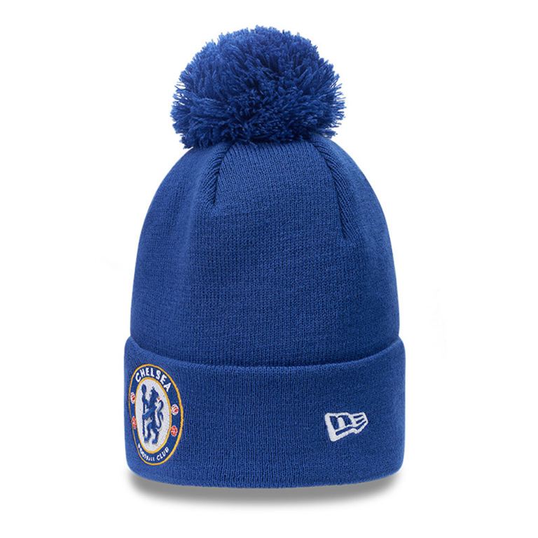 Gorras New Era Beanies Azules - Chelsea FC Bobble 49321CDKB